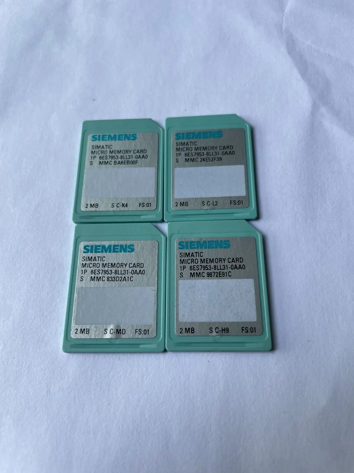 SIEMENS Simatic PLC 2 Мб карта памяти 6ES7953-8LL31-0AA0 6ES7 953-8LL31-0AA0