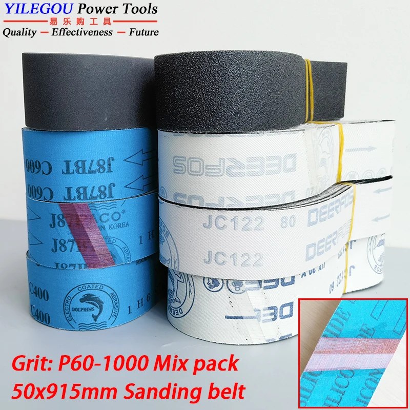 5 шлифовальных лент 50x915 мм. Карборадовый шлифовальный станок для металла, 2x36 дюймов. 915 шлифовальных лент с зернистостью 60-1000 в упаковке. 5 шлифовальных лент 50x915 мм. Карборадовый шлифовальный станок для металла, 2x36 дюймов. 915 шлифовальных лент с зернистостью 60-1000 в упаковке.