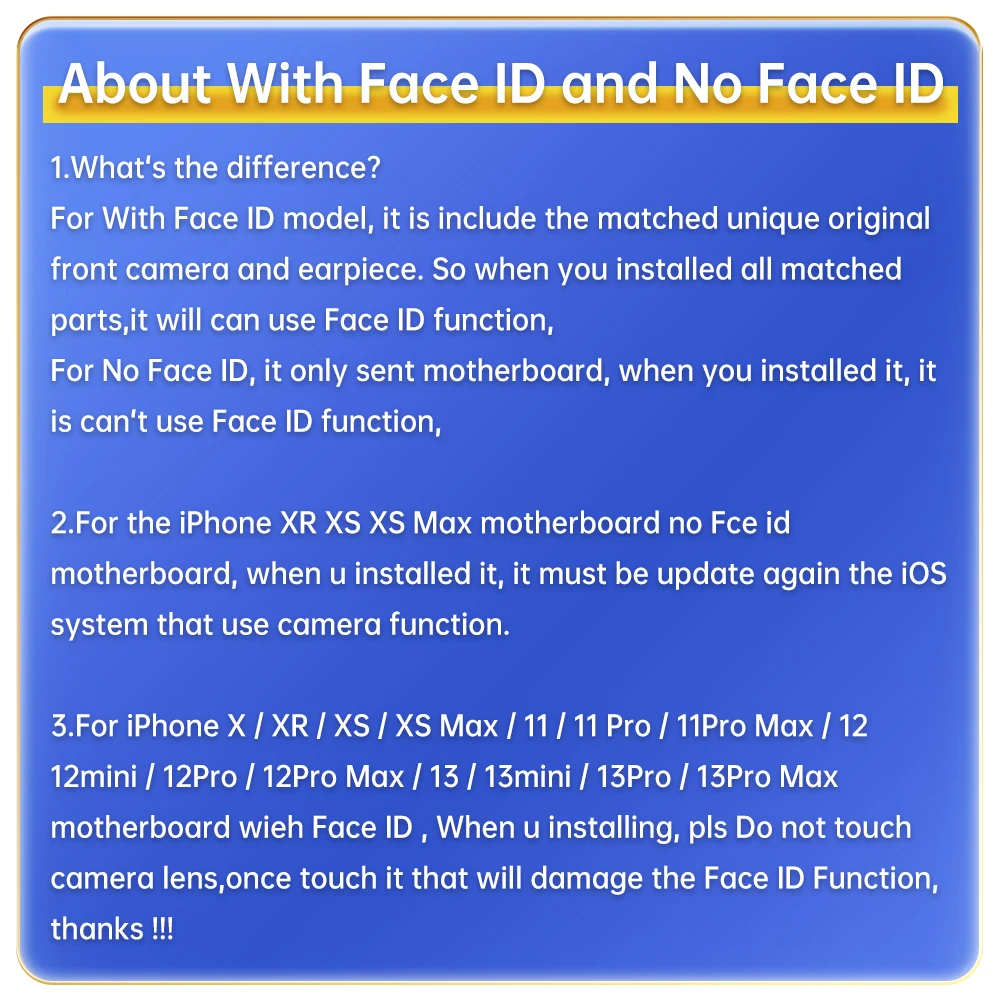 Original For iphone xr motherboard iphone x Unlocked board iPhone XR/X Motherboard With/NO Face ID  Clean iCloud enlarge