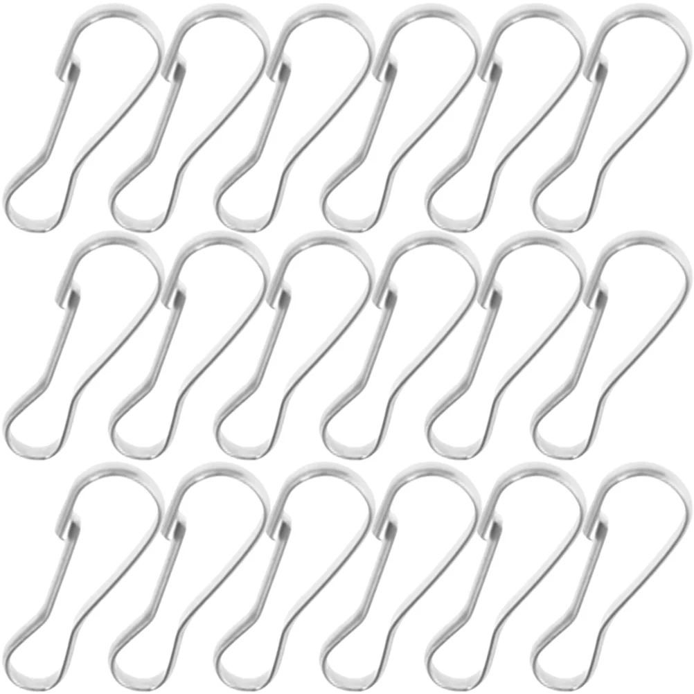 100 шт. пружинные пряжки из нержавеющей стали карабины ремешки цепочка для ключей