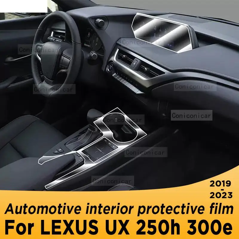 

For LEXUS UX 250h 300e 2019-2023 Gearbox Panel Navigation Automotive Interior Screen Protective Film TPU Anti-Scratch Sticker