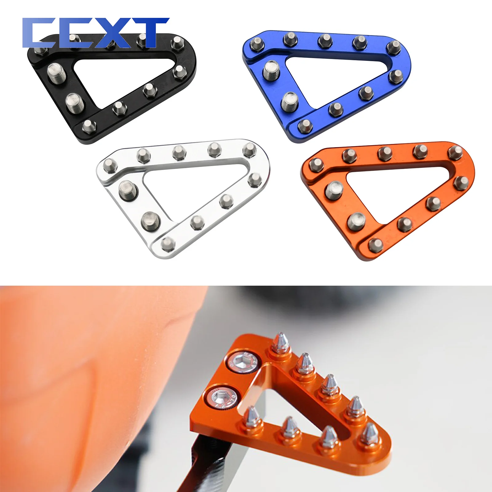 

CNC Motorcycle Rear Brake Pedal Step Plate Tip For Husqvarna TC TE FC FE 125-501cc 2012-2016 For KTM EXC EXCF SX SXF XCF XCW