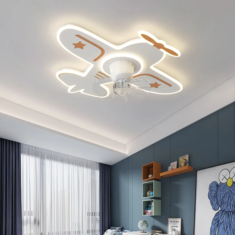 

Eye Protection Aircraft Light Children's Room Light Ceiling Light Rotating Fan Lamp Child Boy Bedroom Light Amusement Park