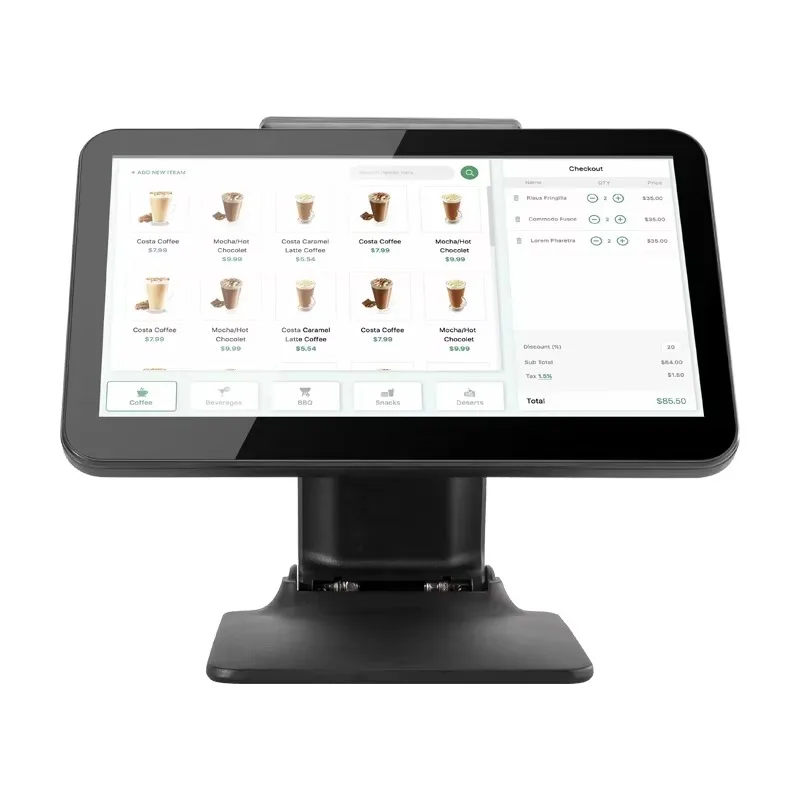 Фото POS-системы: POS-терминал на Windows с экраном для клиента, складной кассовый аппарат №5