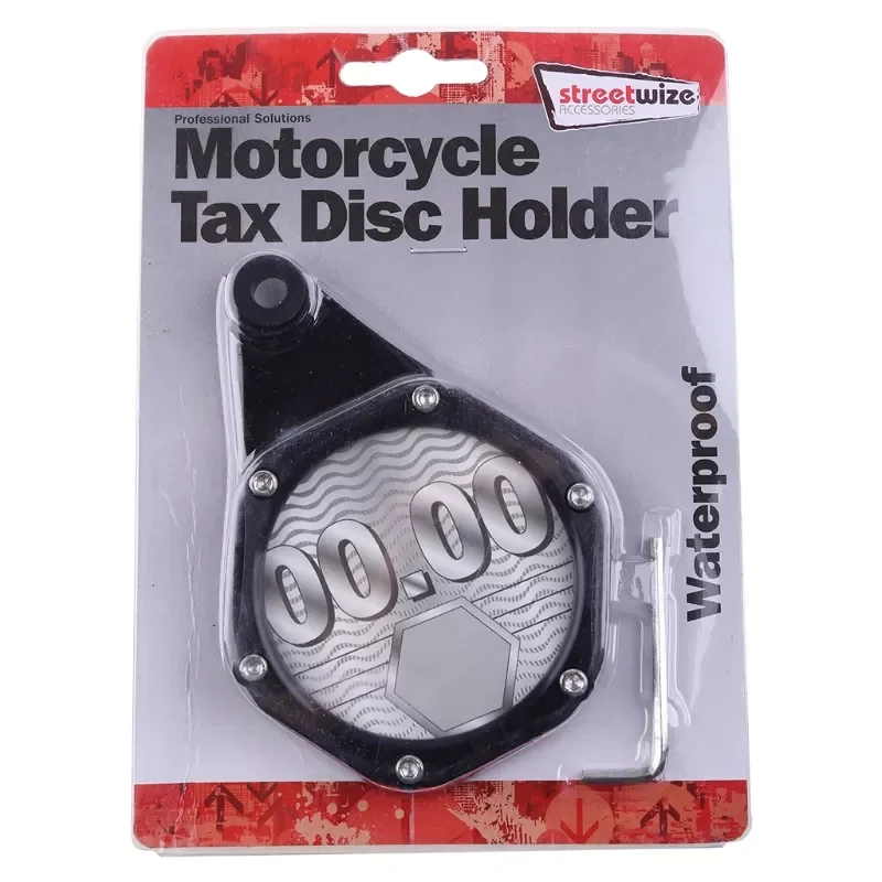 Waterproof Scooters Quad Bikes Mopeds ATV Motorcycle Tax Disc Plate Holder R2LC enlarge