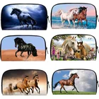 Женский кошелек на молнии, Большой Вместительный практичный ручной кошелек, элегантный кошелек с милым животным и лошадьюкошелек с пони, женский длинный кошелек