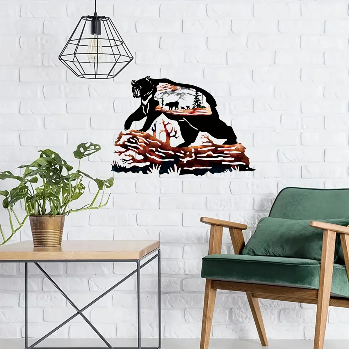 Hello Young металлический домашний декор медведь металлическое украшение для стен