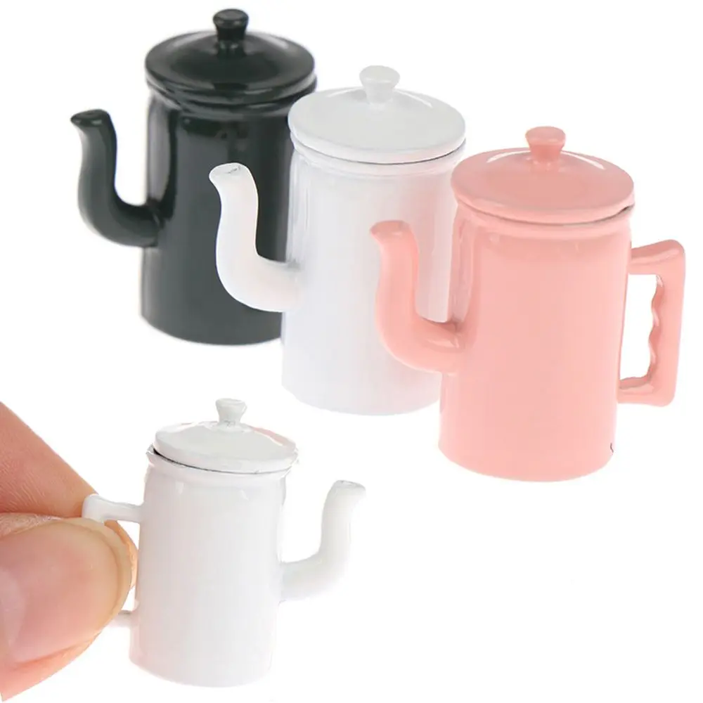 

1:12 Tableware Teapot Coffee Cup Saucer Tray Plate Teapot Pot Kitchen Decor Dollhouse Miniature Christmas Gift Doll Access Gift