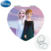 Disney Frozen Pocket Mirror Princess Elsa and Anna Heart Shaped Folding Mini Makeup Mirrors Magnifying for Purse Bag FQY193