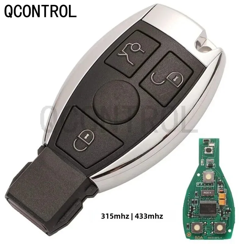 

Умный дистанционный ключ QCONTROL с 3 кнопками для Mercedes Benz 2000+ года выпуска, поддерживает оригинальные NEC и BGA, частота 315 МГц или 433,92 МГц.