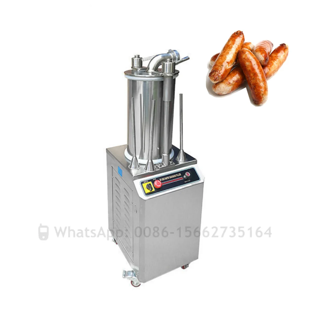 

26L Automatic Commercial Hydraulic Sausage Filler Electric Vegetarian Chicken Sausage Stuffer Meat Filling Making Machine