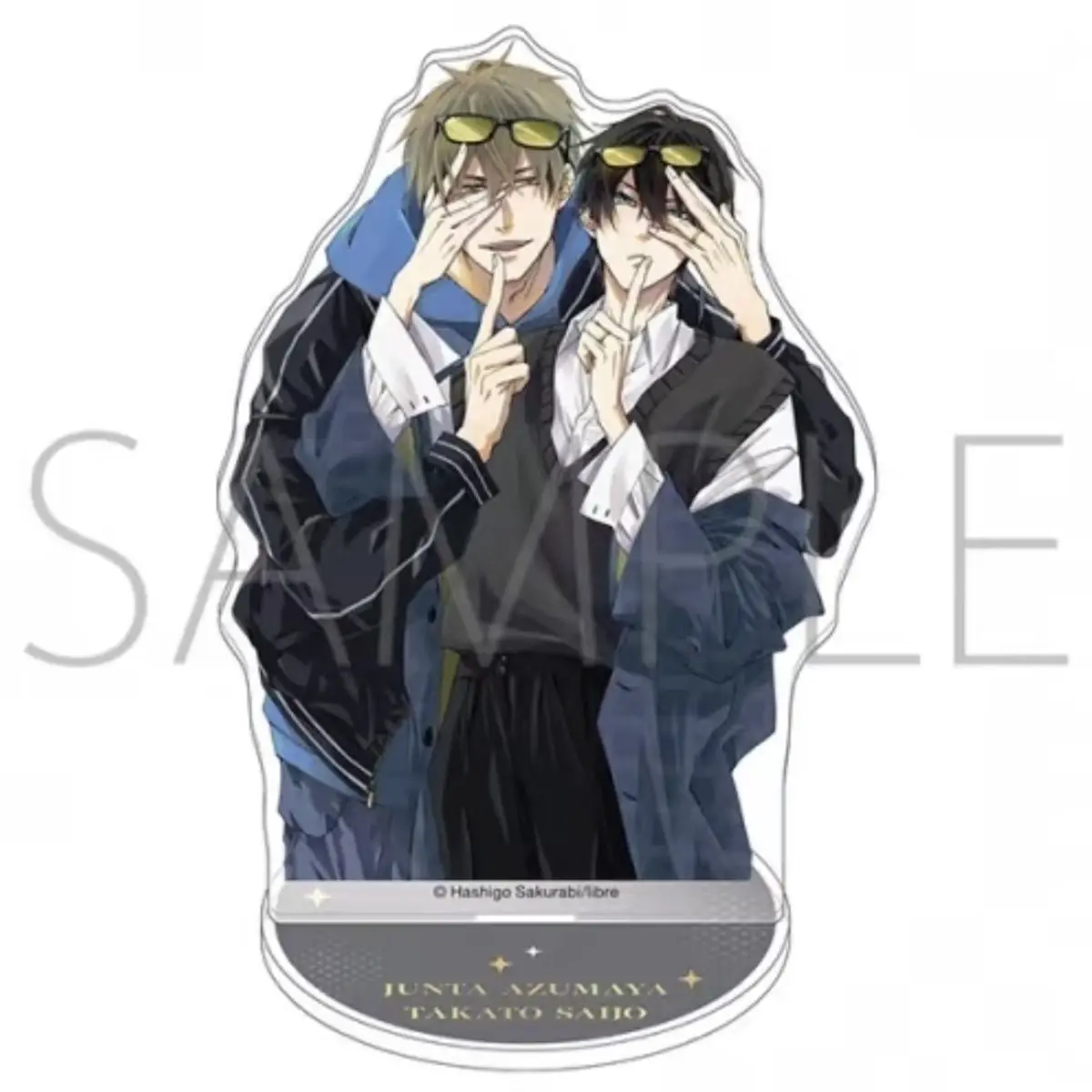 Dakaretai Otoko 1-i Ni Odosarete Imasu Акриловая подставка Takato Saijyo Jyunta Azumaya Фигурка Дисплей Аниме