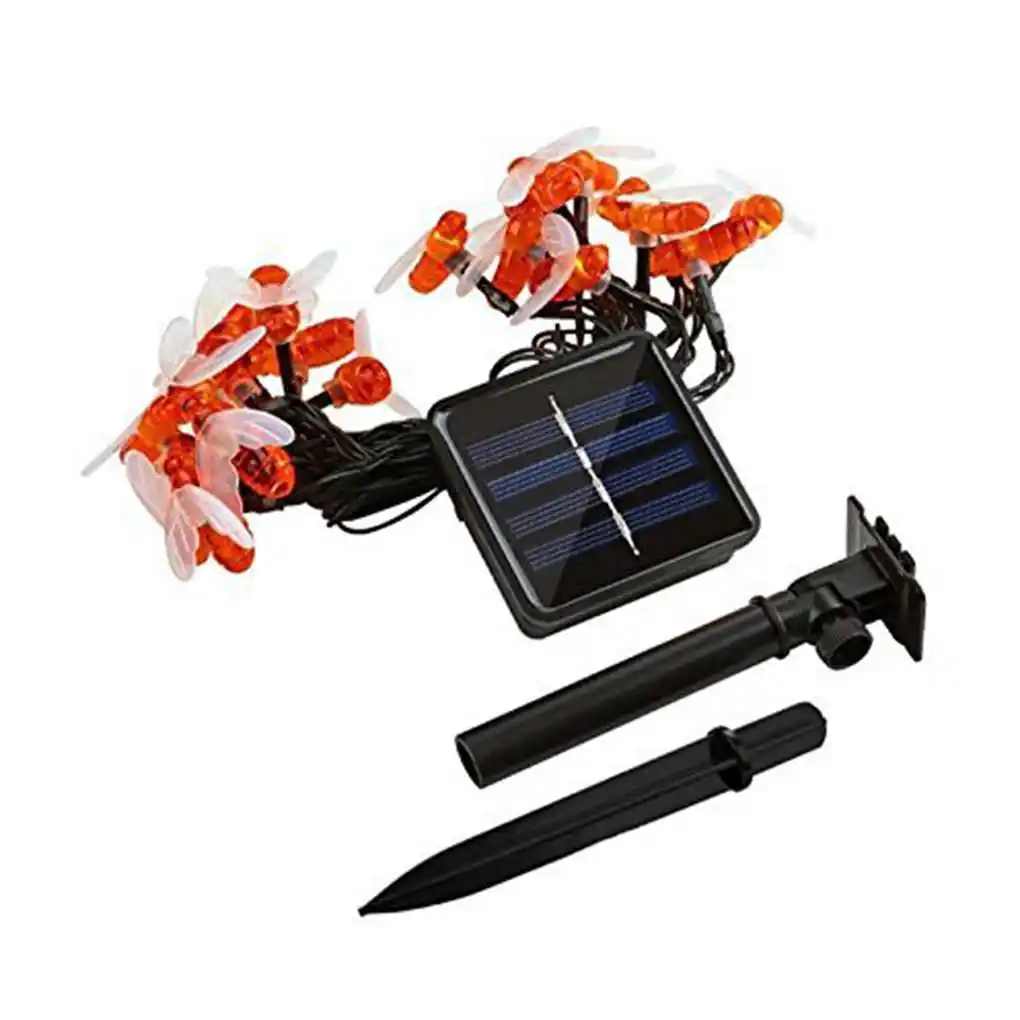 

1 2 3 5 meters Solar USB Battery Power Honey Bee LEDs Light Strings Outdoor Waterproof Wedding Party Patio Decoration Lamp