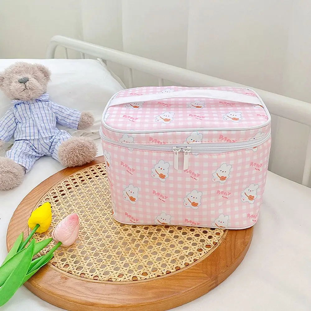 

Подарочная простая нейлоновая дорожная сумка для хранения в виде кролика с мультяшным медведем, косметичка для помады, косметичка