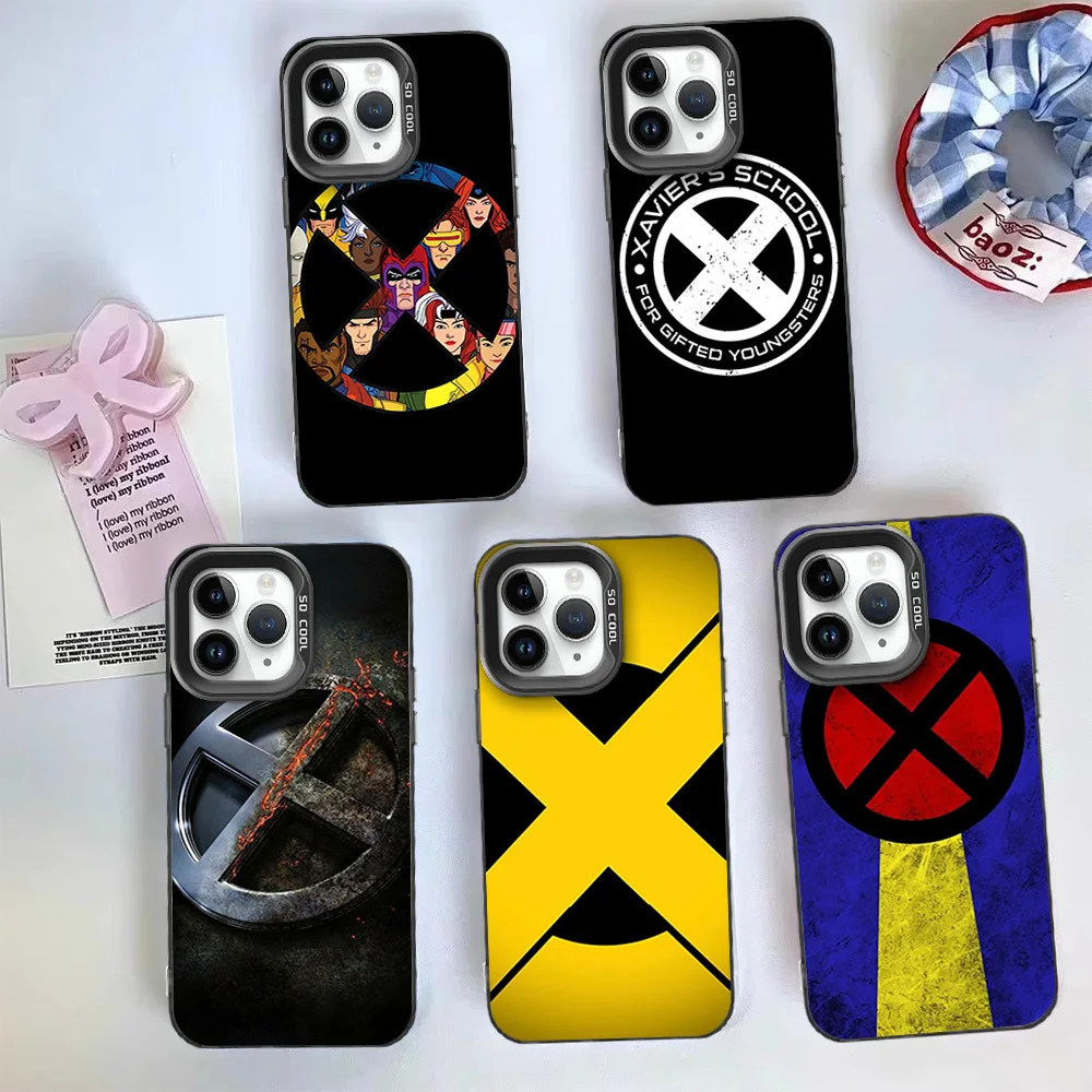MINISO Marvel X M-Men X-Xmen Wolverine Phone Case For Samsung A25 32 33 34 51 52 53 54 71 24 35 23 4G 5G ULTRA PLUS Laser Cover