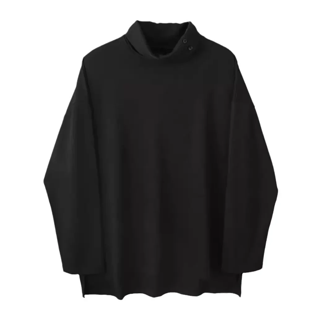 Весна-осень Мужская футболка NicheVintage в горном стиле Повседневная с длинными