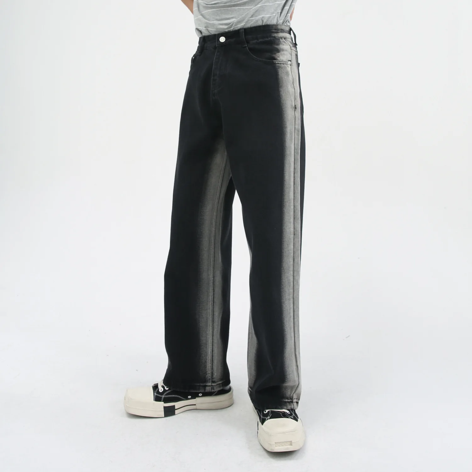 Men's Jeans Men's Trousers Gradient Stripes Tie-dye Hip Hop Streetwear Men Clothing Denim Men Baggy Jeans Y2k Clothes Men Jeans