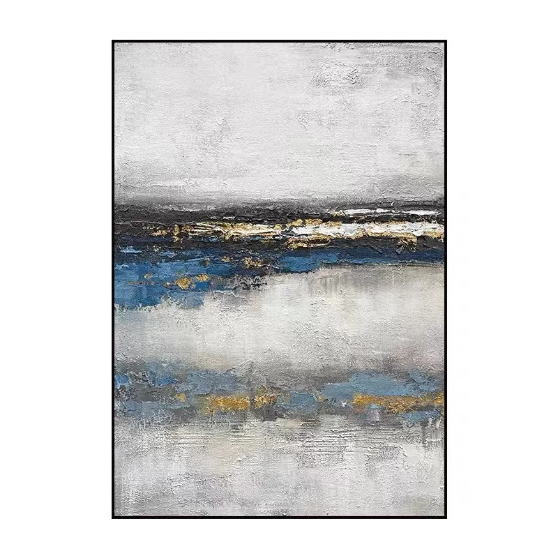 Абстрактная живопись ручной работы пейзаж озера картина маслом Ручная роспись