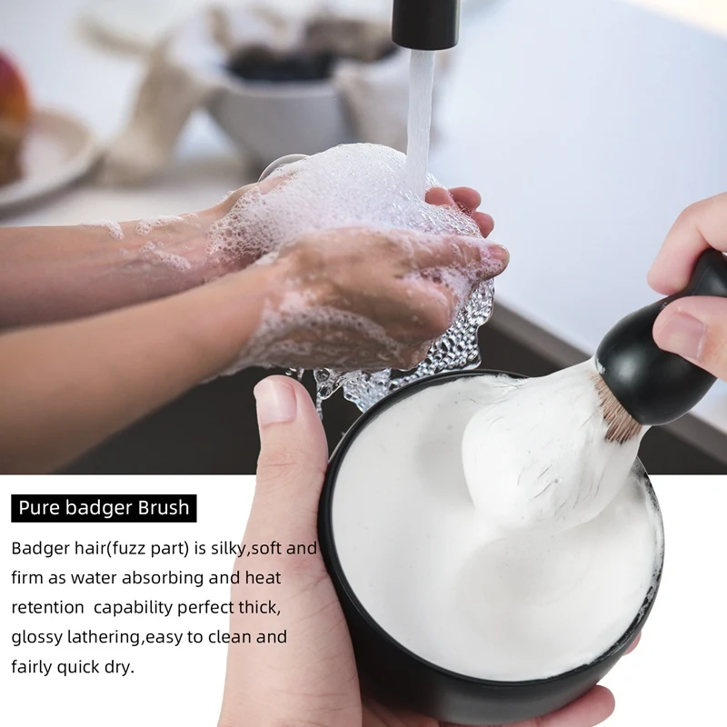 Мужская чаша для мыла бритья из нержавеющей стали утолщенная прочная и крема