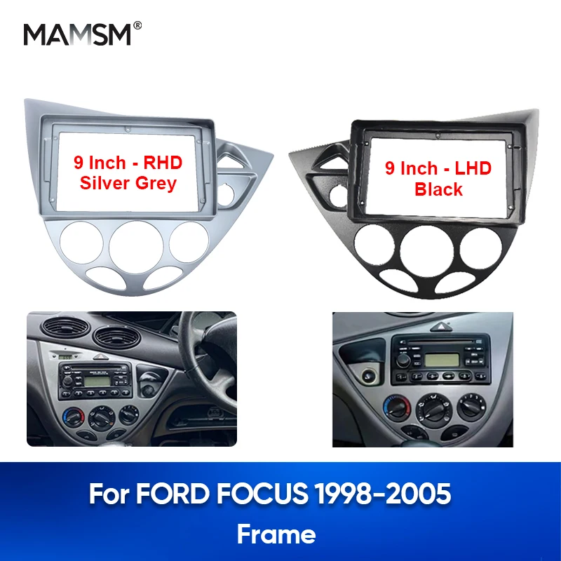 SM dla FORD FOCUS 1998-2005 rama radia samochodowego panel stereo zestaw wykończenia montaż deski rozdzielczej instalacja multimedialna Fascia