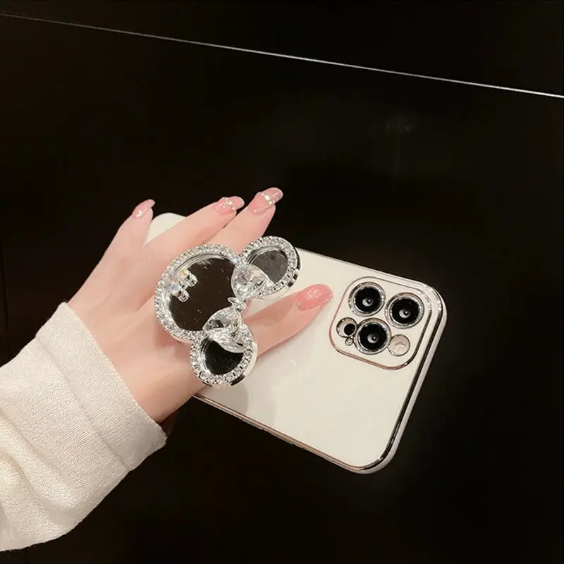 

Bandai Disney Mickey makeup mirror Samsung s10 phone case s20s21fe bracket s22Ultra makeup s20+ female s21+