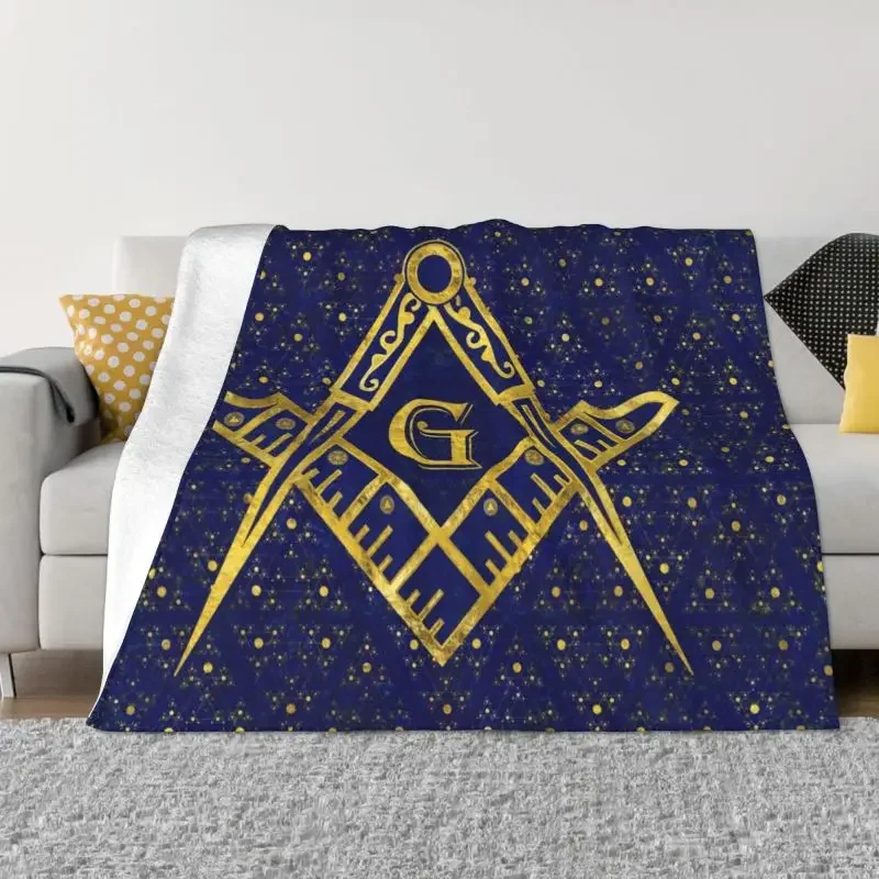 

Одеяло Фланелевое с 3D-принтом символов масонской, удобное мягкое летнее одеяло для дивана, уличной спальни