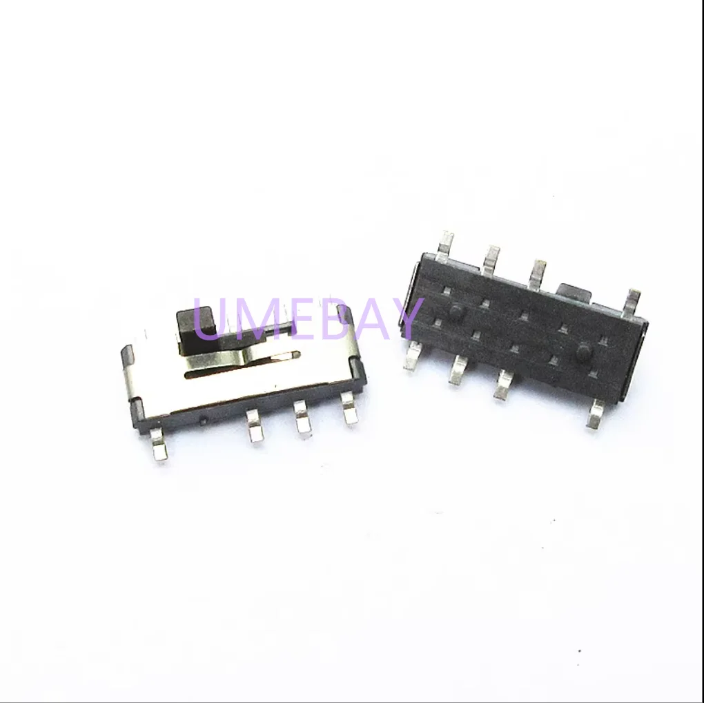

20PCS Direct insertion double row 6-pin 2-speed toggle switch MSS22D18G2 2-speed 2P2T vertical handle height 2MM