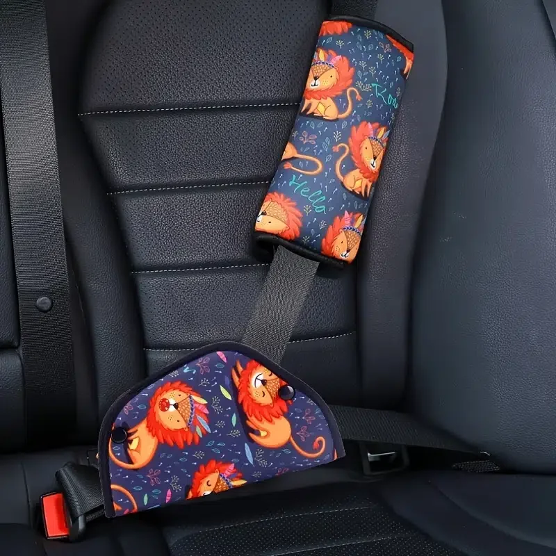 

Car Seat Belt Adjustment Holder Seatbelt Padding Cover For Baby Child Kids Anti-Neck Safety Shoulder Positioner Shoulder Pad Kit