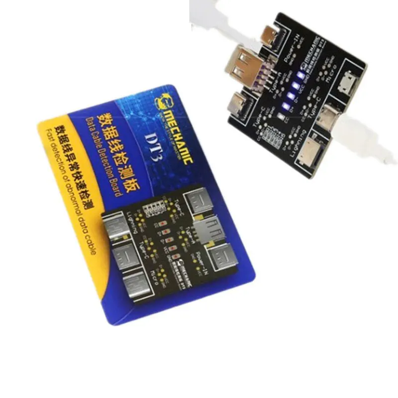 

MECHANIC DT3 USB-кабель-тестер Печатная Плата Передачи Данных Для iPhone Android Инструмент Обнаружения USB Type-C Для Индика...