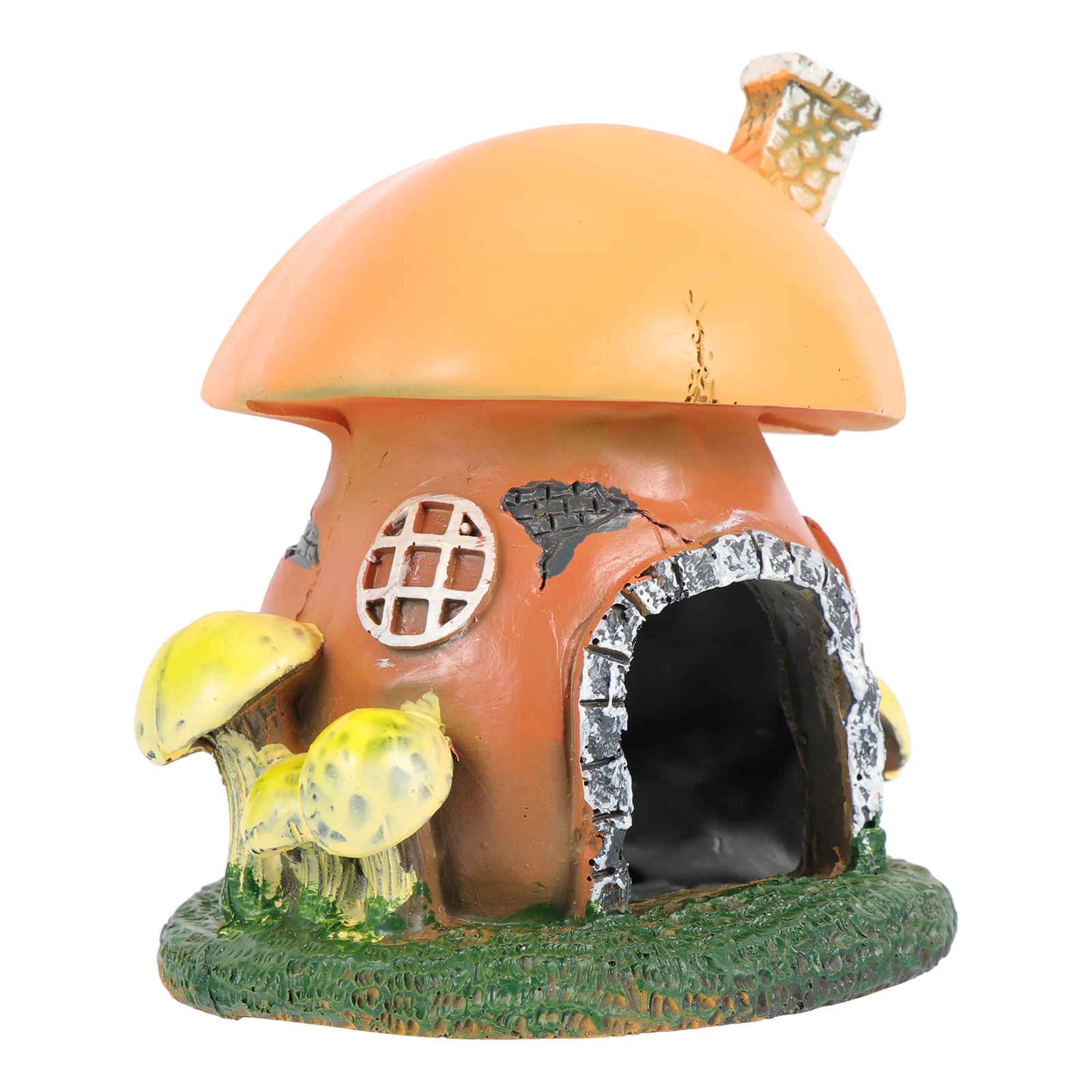 

Fish Aquarium Mushroom Hideout Decorations Tank House Underwater Large Decoration Decor Shrimp Cave Hideaway Decors Resin Hide