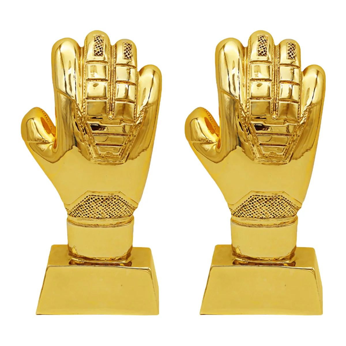 

2 Count Football Glove Trophy Decor Competition Prize Wear Resistant Delicate Soccer Abs Match