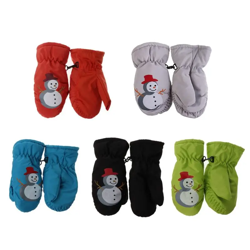 

Ski Gloves Waterproof Winter Gloves for Children Cold Weather Snowboard Road Cycling Gloves with Buckle Loss Prevention