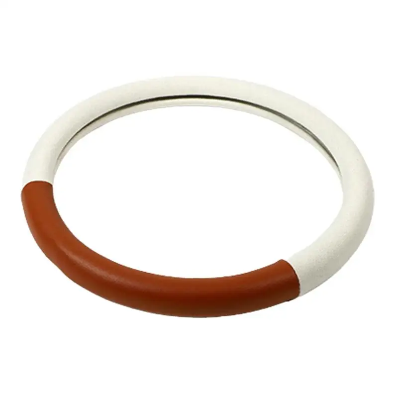 

Steering Wheel Cover Leather Steering Wheel Cover Non-Slip Car Wheel Cover Protector Breathable Microfiber Leather Universal Fit