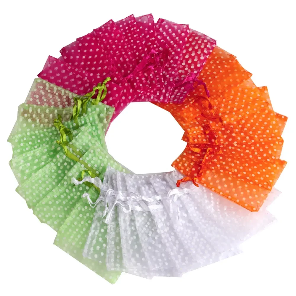 

Подарочные пакеты из органзы с волнистым узором