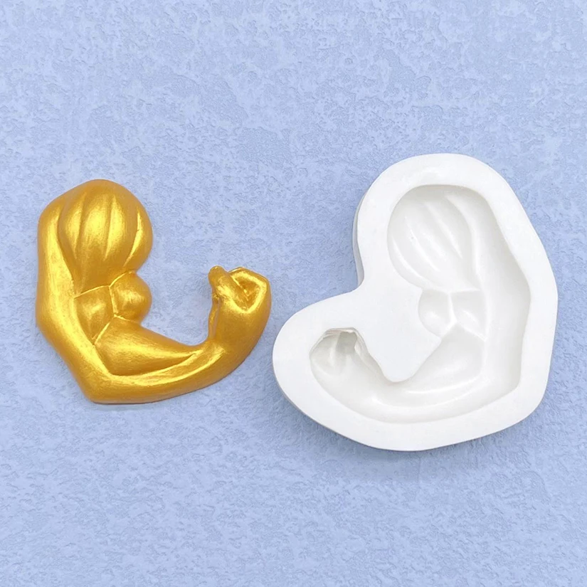 

Strong Arm Silicone Mold Sugarcraft Cupcake Baking Mold Fondant Cake Decorating Tools