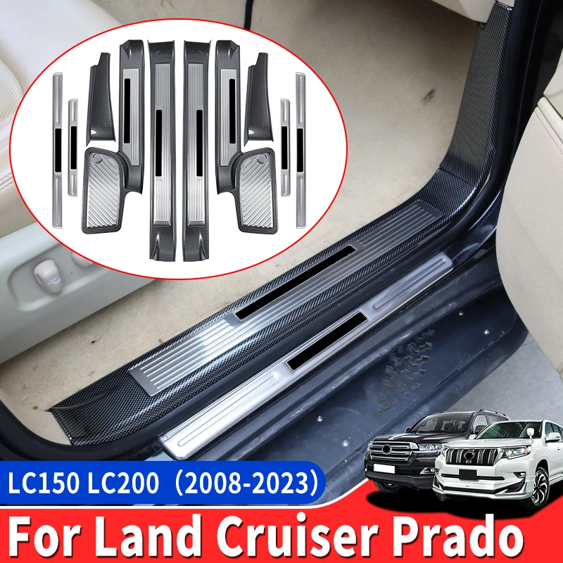 

For Toyota Land Cruiser 200 Prado 150 2008-2023 Door Sill Pedal Lc150 LC200 Threshold Upgrades Interior Decoration Accessories