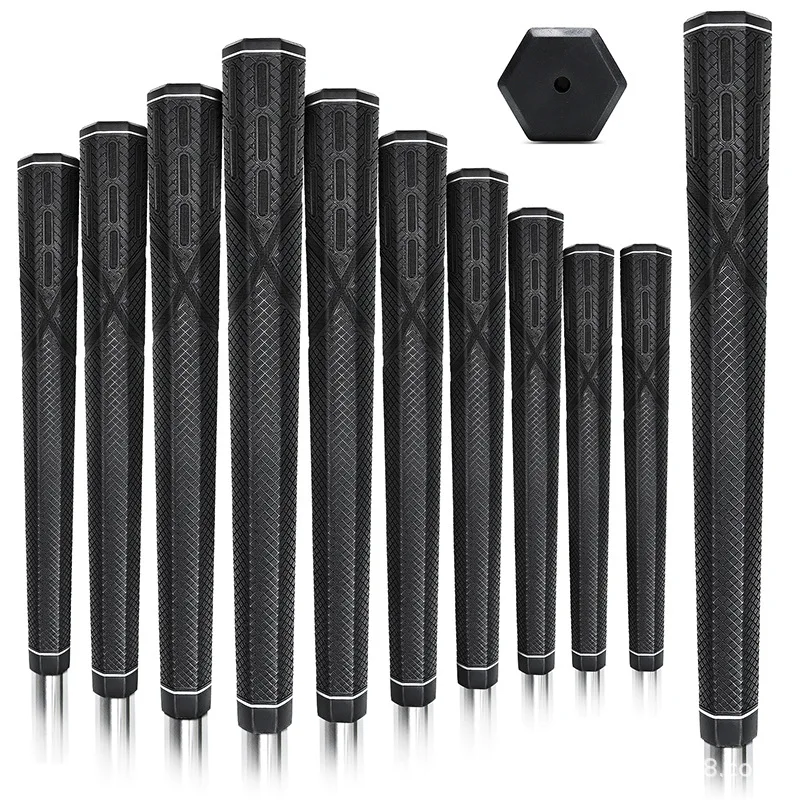 

10pcs/set Comfortable Lightweight for Outdoor Rubber Grip Grip Shock Resistance Golf Hexagonal Auxiliary Practice for Outdoor