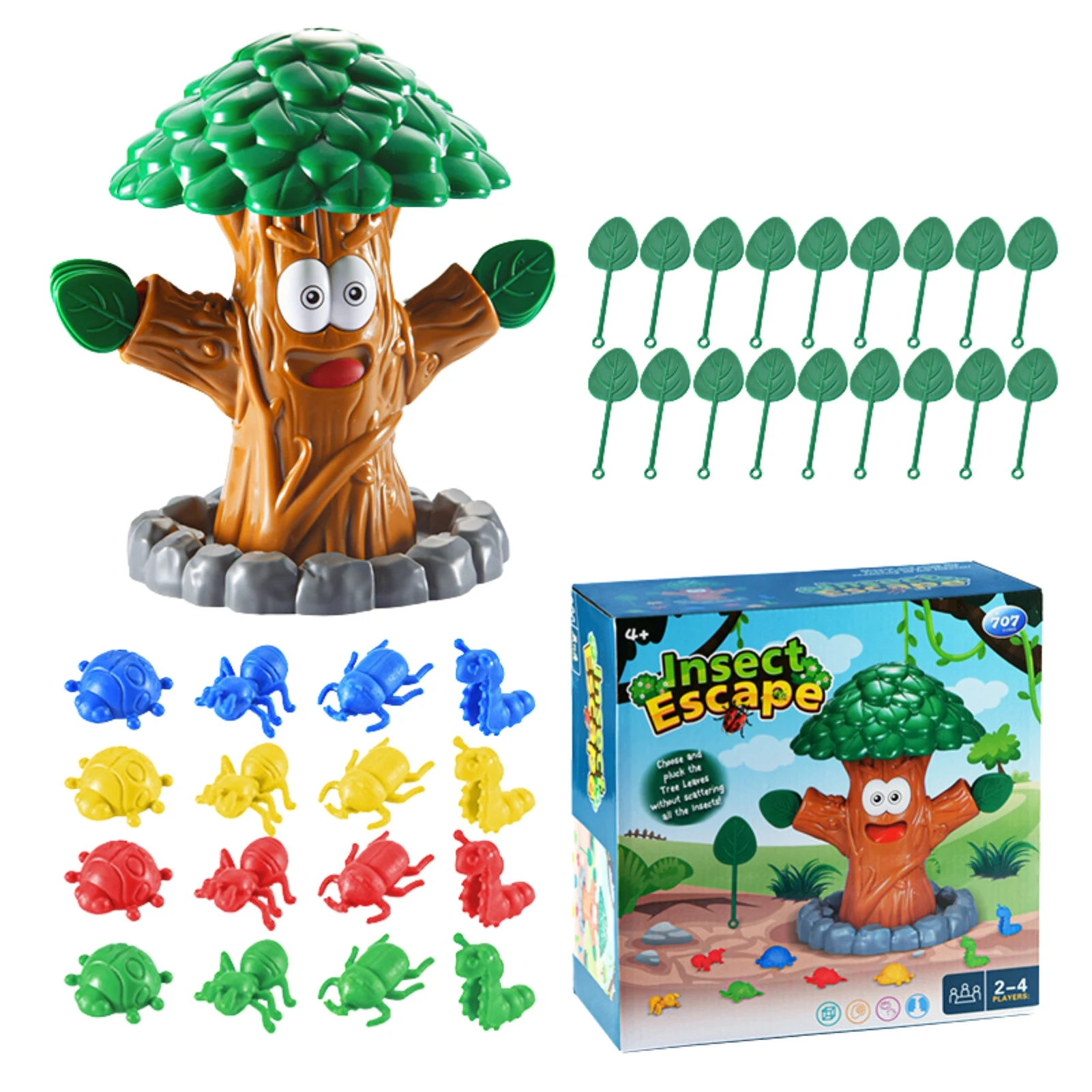 

Insect Tree Game Toddler Montessori Toys Matching Game Color Sorting Puzzle Great First Board Game For Boys And Girls