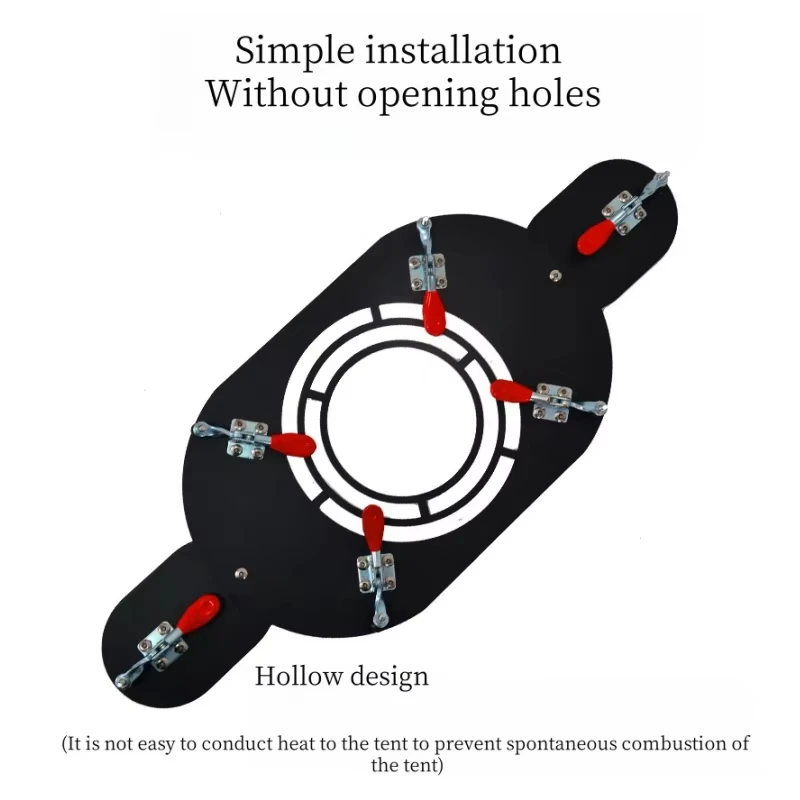 Туристическая горелка с зажимом из нержавеющей стали защита от огня для горелки