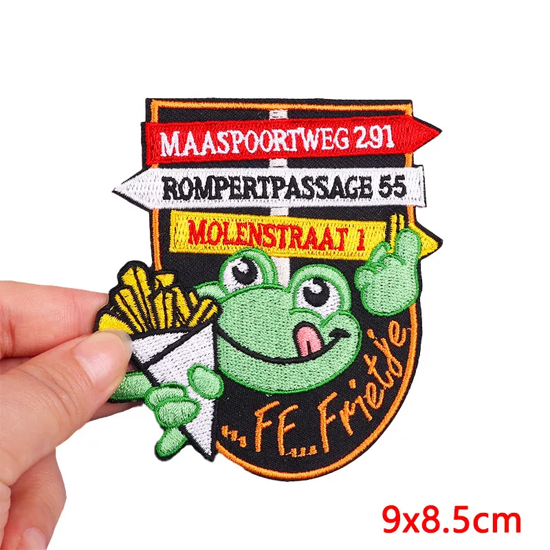 Oeteldonk карнавал для герба Нидерленда железные нашивки одежды лягушка вечерние