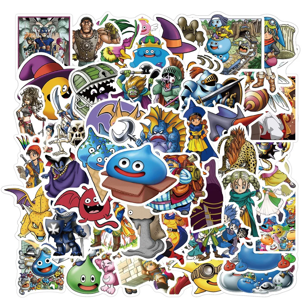 

10/30/50 ШТ. Игра Dragon Quest Аниме Граффити Наклейки Изысканные Наклейки Ipai Ноутбук Гитара Детские Игрушки Мультяшные Наклейки Оптом