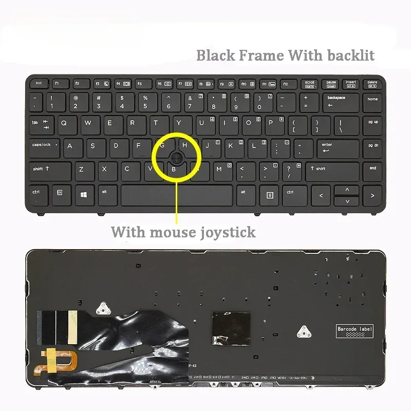 Фото Новая клавиатура для ноутбука HP ZBook 14 15U G2 EliteBook 840 850 740 750 G1 G2 №4
