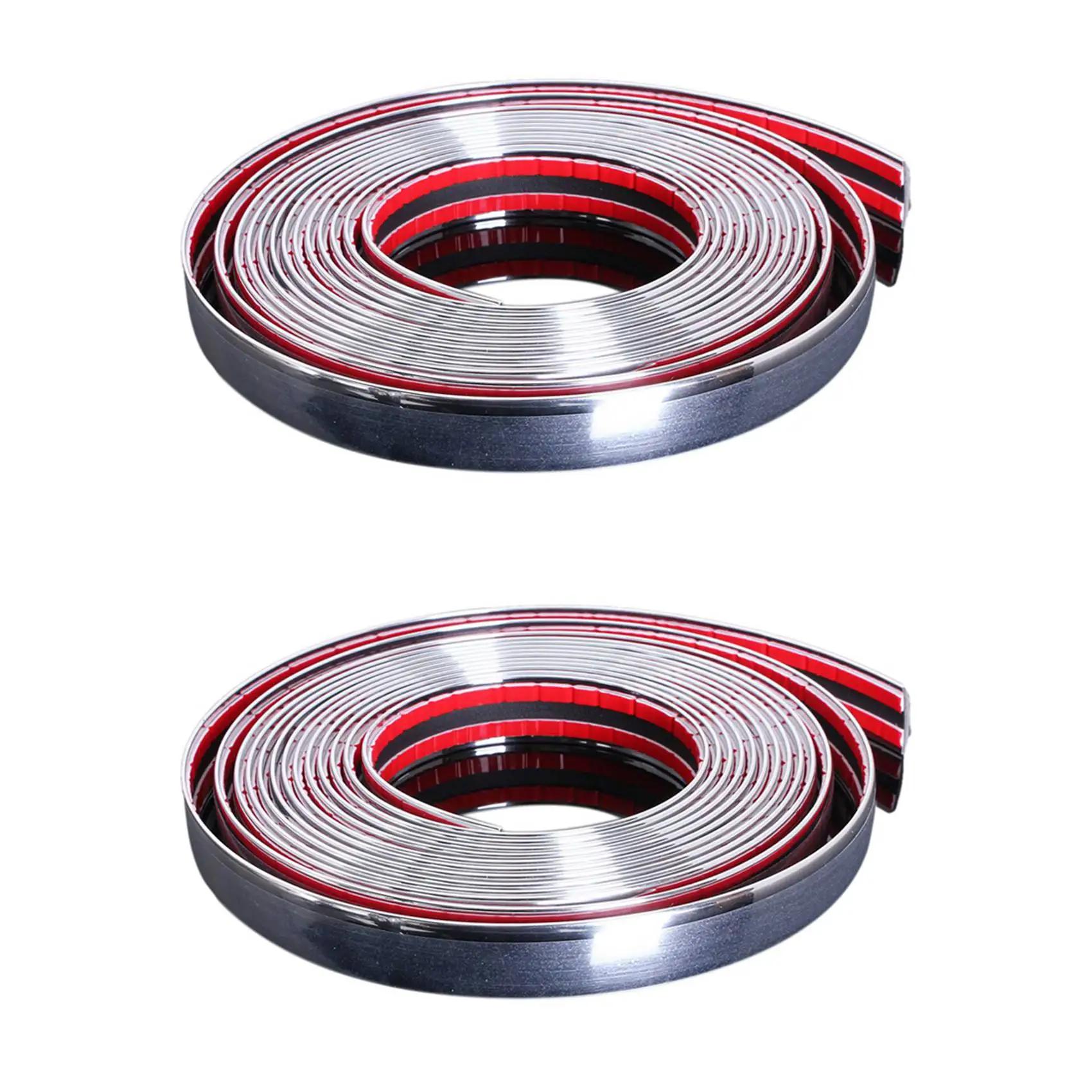 

2X 20mm 5m Chrome Car Styling Moulding Strip Trim Self Adhesive Crash Protector Van
