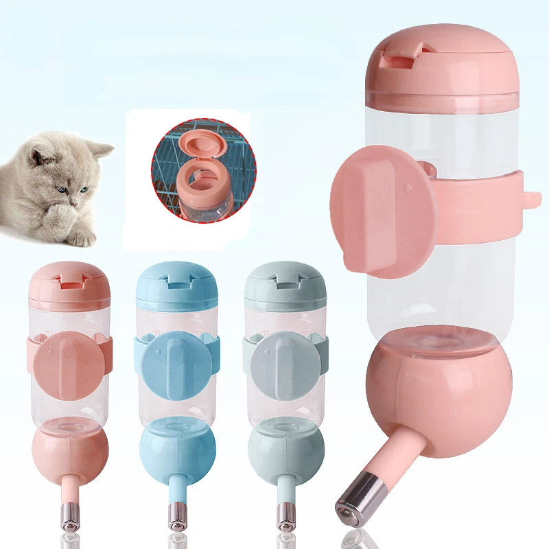 

350/500ML Auto Water Feeder for Pet Cats Rabbit Dog Pigeon Bird Water Bottl Pet Cage Hanging Water Dispenser Device Pet Product