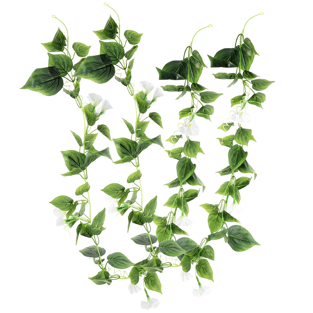 

2 Pcs Faux Artificial Vines Outdoors Decorations Fake Flower Hanging Garland