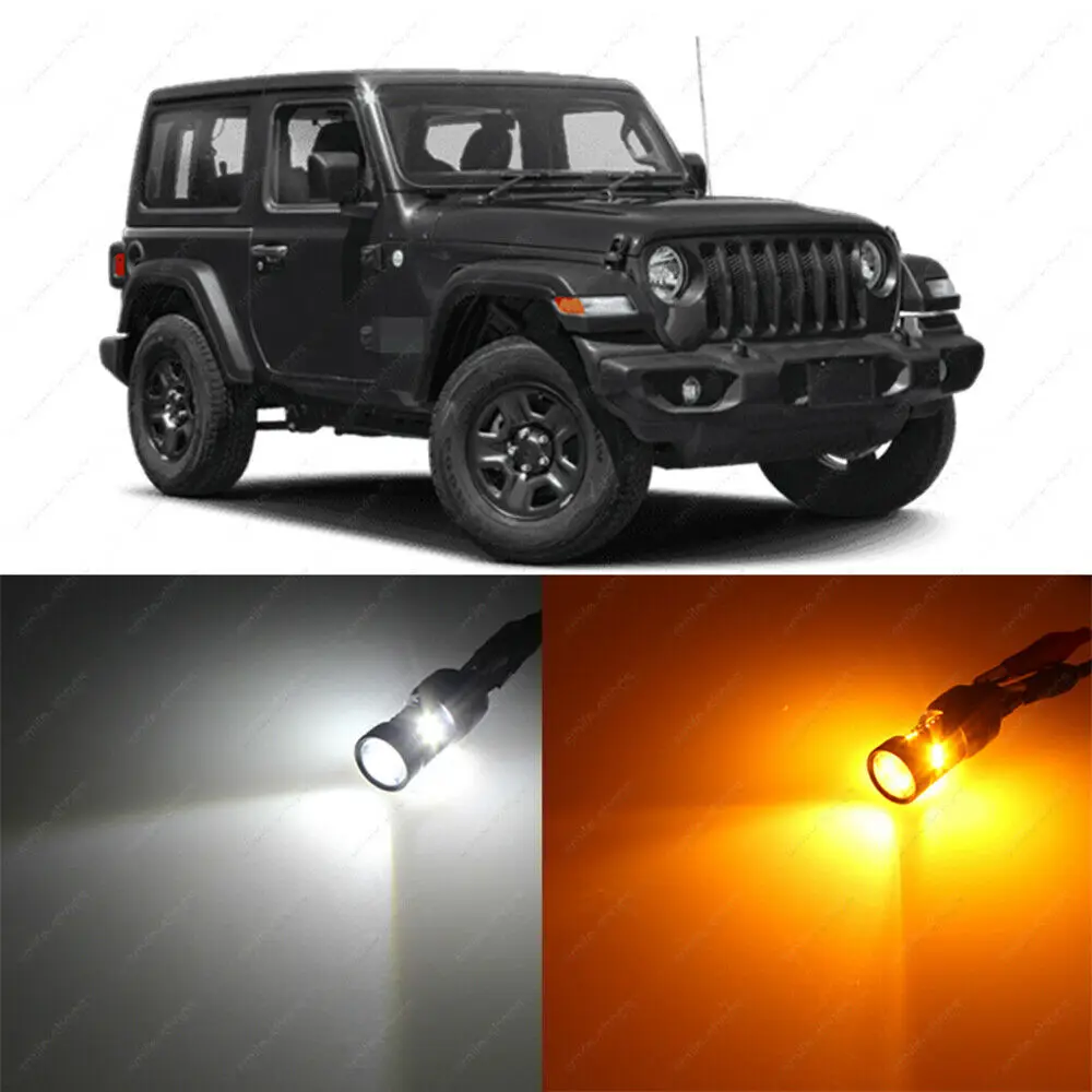 

Switchback Led Parking Signal Light Bulbs For 2018 2019 Jeep Wrangler Jl Sport