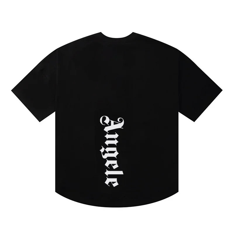 

Новинка 2024, модная мужская футболка с принтом пальмовых ангелов, повседневные хлопковые футболки, женские свободные футболки, уличные футболки оверсайз