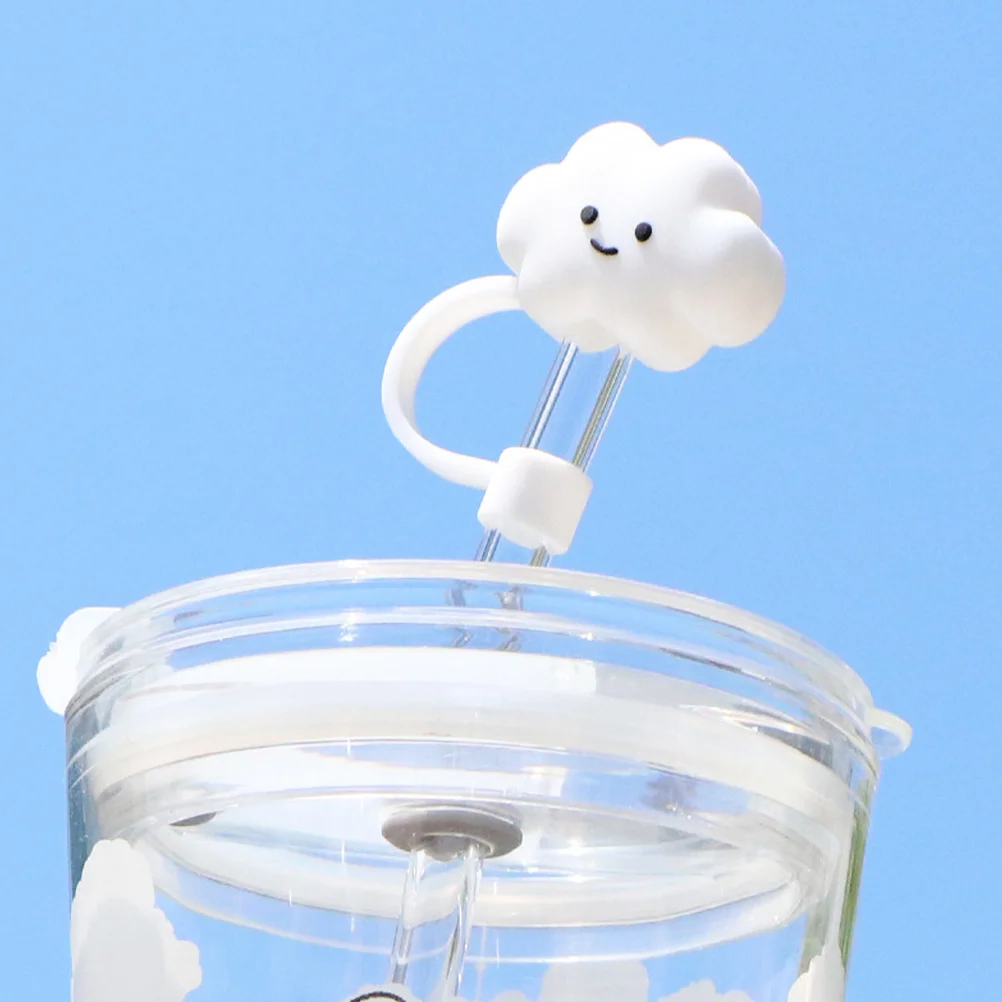 

Cloud Straw Dust Plug Plugs Covers Silicone Suction Cups Reusable Drinking Tips