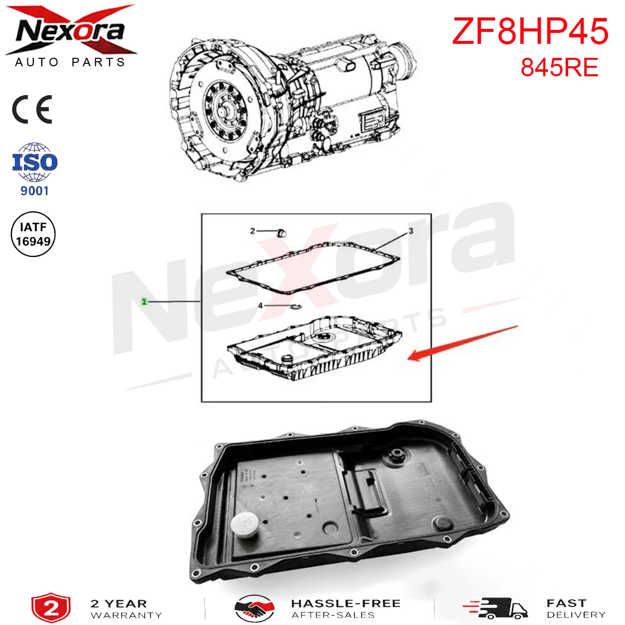 68233701AA Поддон коробки передач для ZF8HP45 8HP70 845RE 850RE Chrysler 300C Dodge Charger Ram1500 Jeep Grand Cherokee Haval H8H9 (art.: 3920dcaa47446) - 3920dcaa47446