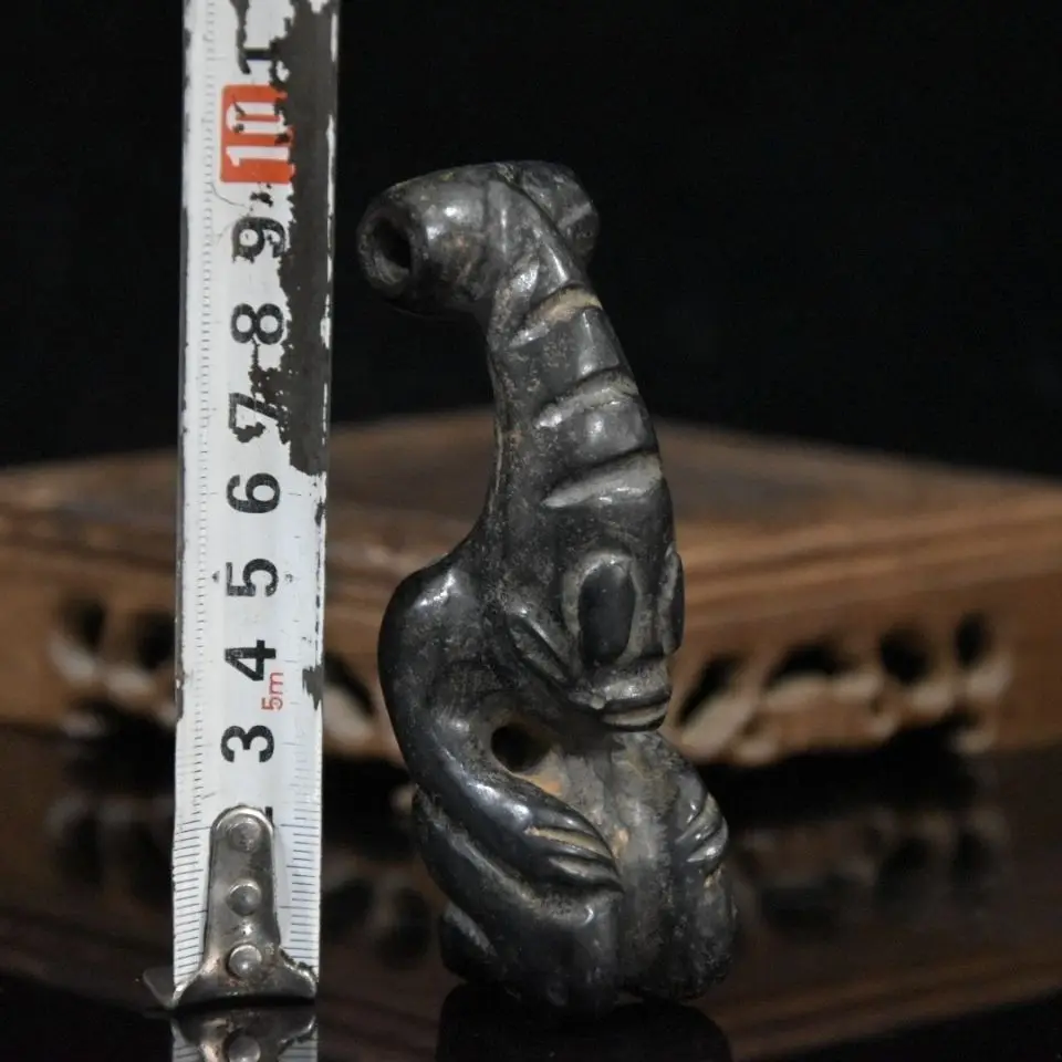 Соберите изделия из нефрита культура Хуншань черная кожа магнит черный метеорит